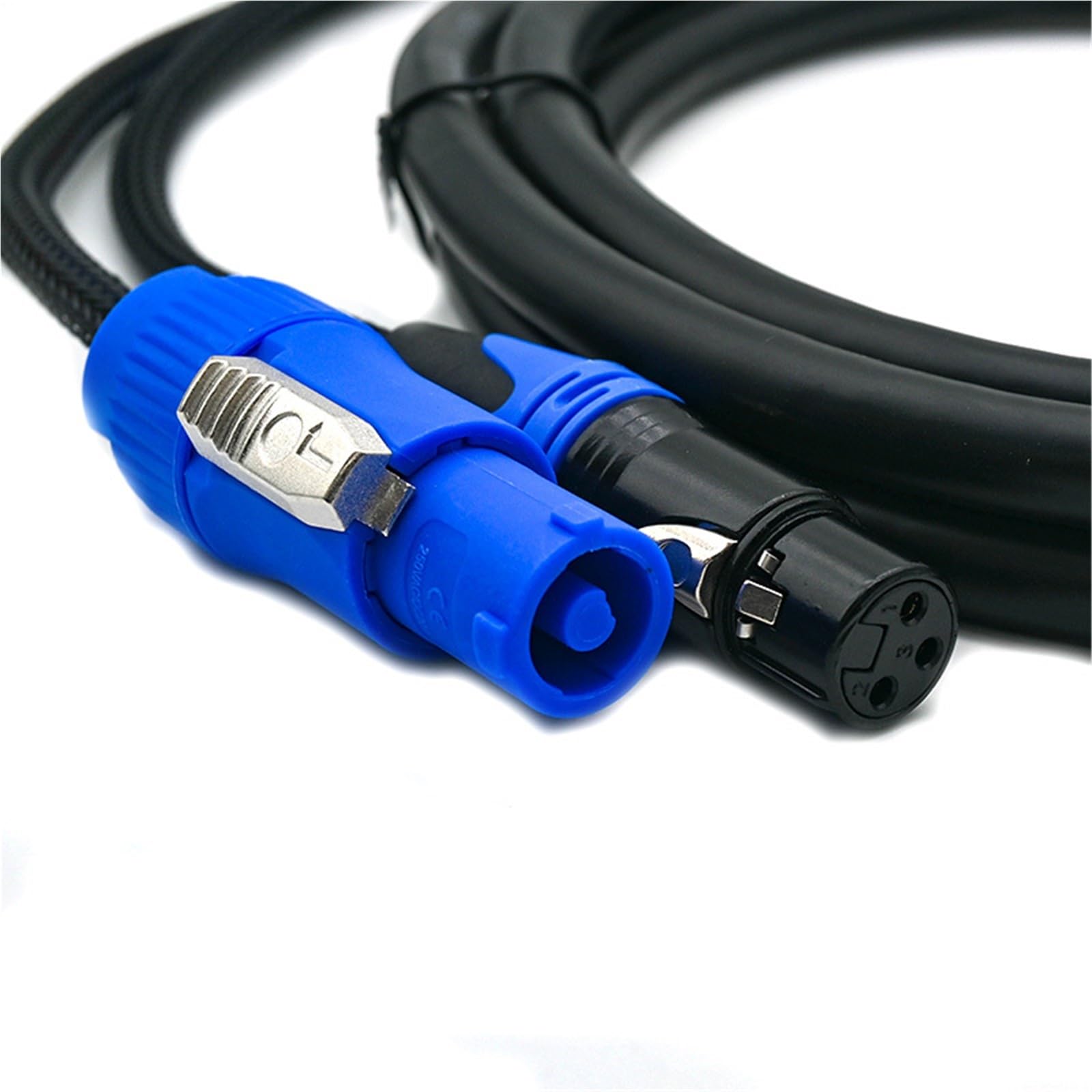 Kabel XLR 2,5 mm do ciężkich zastosowań 3 x 2,5 mm² 1 m 2 m 3 m 5 m AC do oświetlenia scenicznego dla DJ(2m)