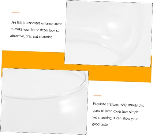 Miniatura 8 de Uonlytech 2 piezas de lámpara de cristal de repuesto de globo de queroseno para lámpara de mesa vintage, 3.3 x 2.5 pulgadas