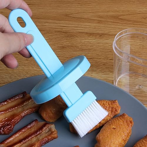 Miniatura 9 de DOITOOL 2 unids cepillo para untar con recipiente resistente al calor salsa aceite cepillo para barbacoa parrilla hornear y pasteles color aleatorio