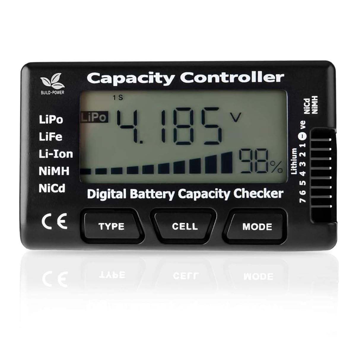See full amazon price history chart for Serplex® 5-in-1 Battery Meter Digital Battery Capacity Tester LiPo Li-Ion LiFe NiCd NiMH Battery Cell Capacity Percentage Checker Voltage Testor Battery Capacity Tester CellMeter-7 Battery Checker Serplex® 5-in-1 Battery Meter Digital Battery Capacity Tester LiPo Li-Ion LiFe NiCd NiMH Battery Cell Capacity Percentage Checker Voltage Testor Battery Capacity Tester CellMeter-7 Battery Checker (B0CJ98TK4T) Amazon Price History, Amazon Price Tracker