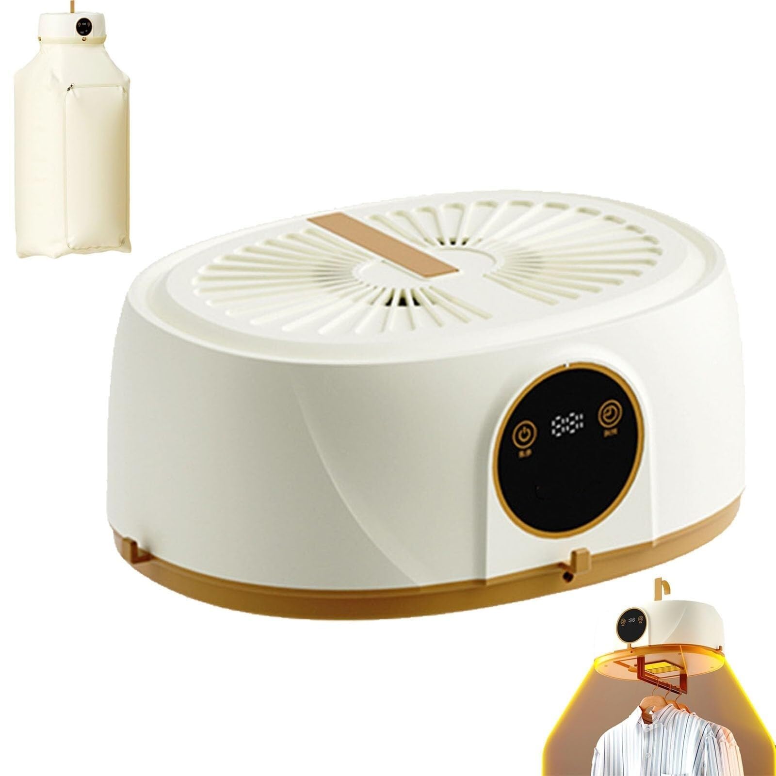 Portable Clothes Dryer for Apartment Travel RV Small Quiet Fast Drying Machine with Timer Hassle-Free Setup clothes dryers
