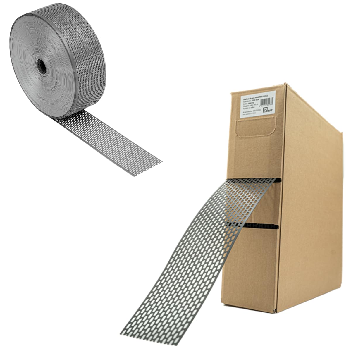 Alu-Traufgitter 60m - Schwerlast Nagerschutz & Vogelschutzgitter für Dach - Aluminium Natur Traufenlüftungsband - Marderabwehr Schutzgitter Lüftungsgitter Lüftungsband (80mm breit)
