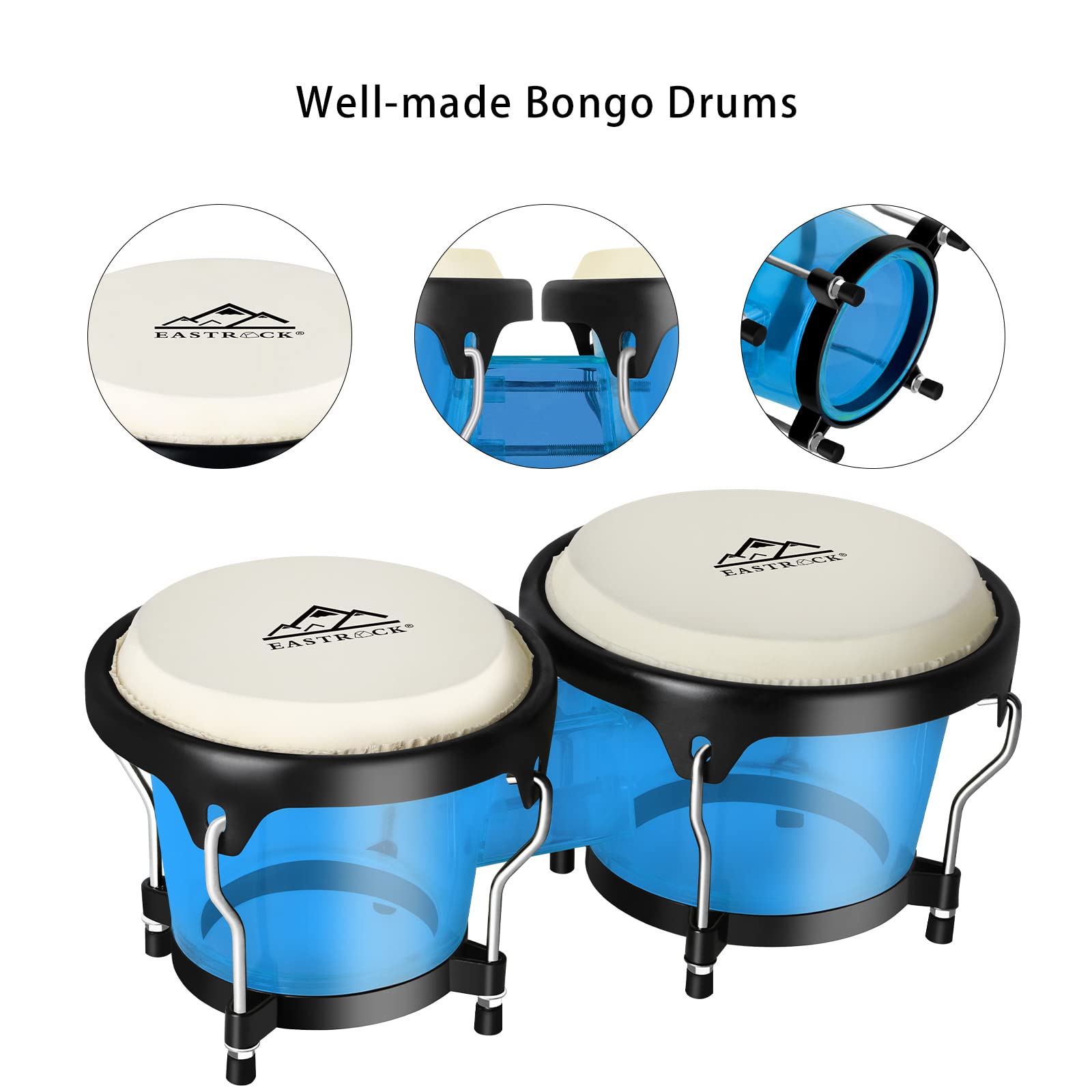 Batería De Bongo Ajustable World Rhythm Bongo Drums, De Mano | Cuotas sin interés