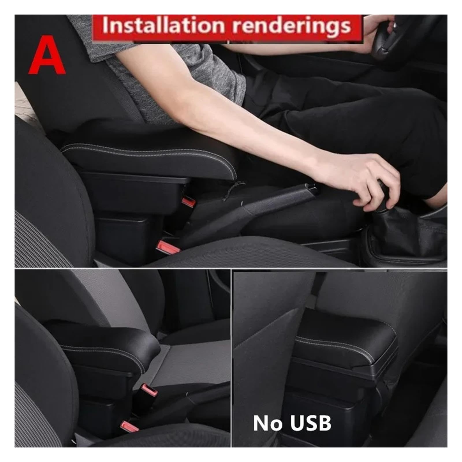 Caja Almacenamiento Reposabrazos Coche Para SEAT Para Ibiza III 6j 6L