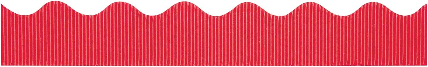 Pacon Bordette Decorative Border, 2.25" X 50 Ft Roll, Flame Red