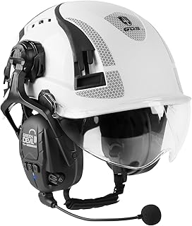 Capacete de segurança com microfone