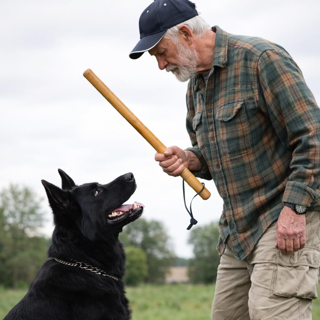 KB Nature Dog Traning Stick Wooden Training and Walking, Keeps You and Your pet Safe-picture-21