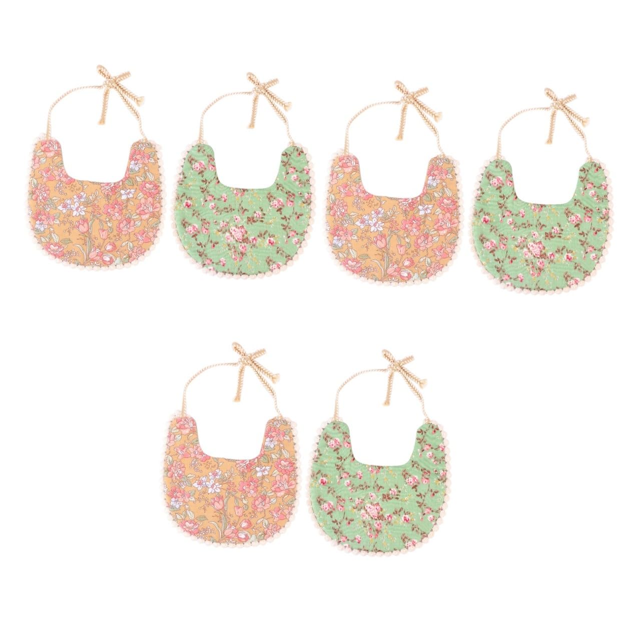 Toyvian 6 Piezas Baberos Protección Del Bebé Del Bebé Cosas Infantiles Babero Para Necesidades Infantiles Recién Nacido Saliva Toalla Doble Capa