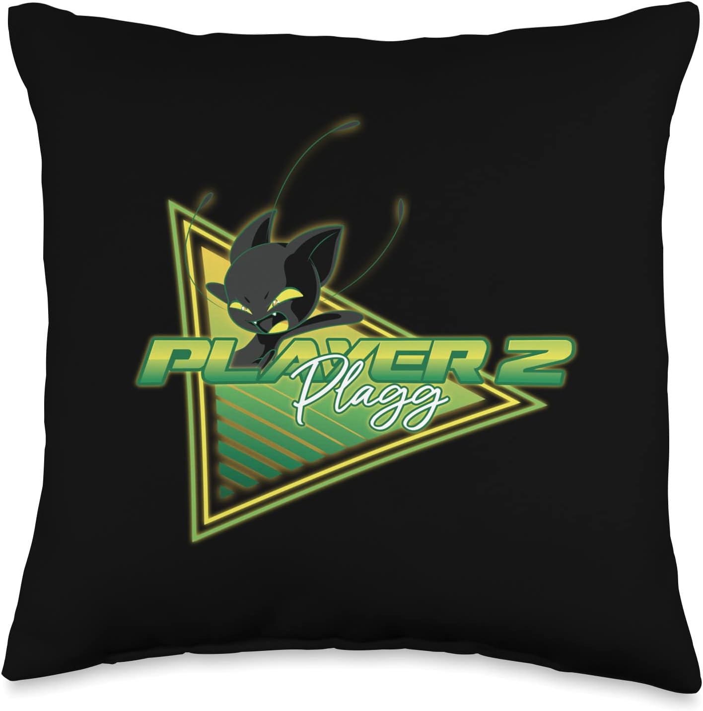 Miraculous Ladybug - Gamer Collection - Plagg Player 2 Throw Pillow
