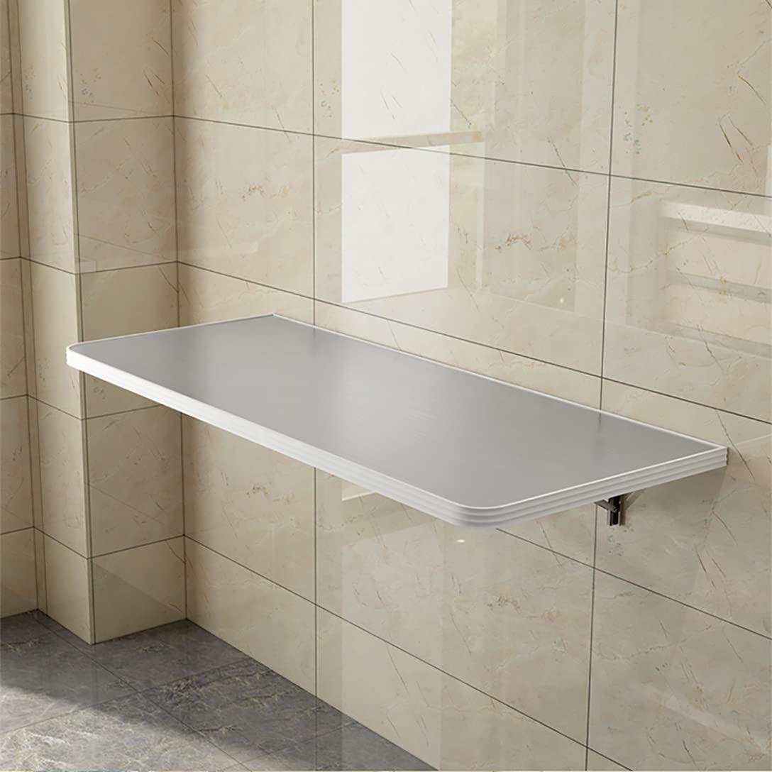Table pliante à abattant murale en acier bureau de cuisine et établi flottant gain de place