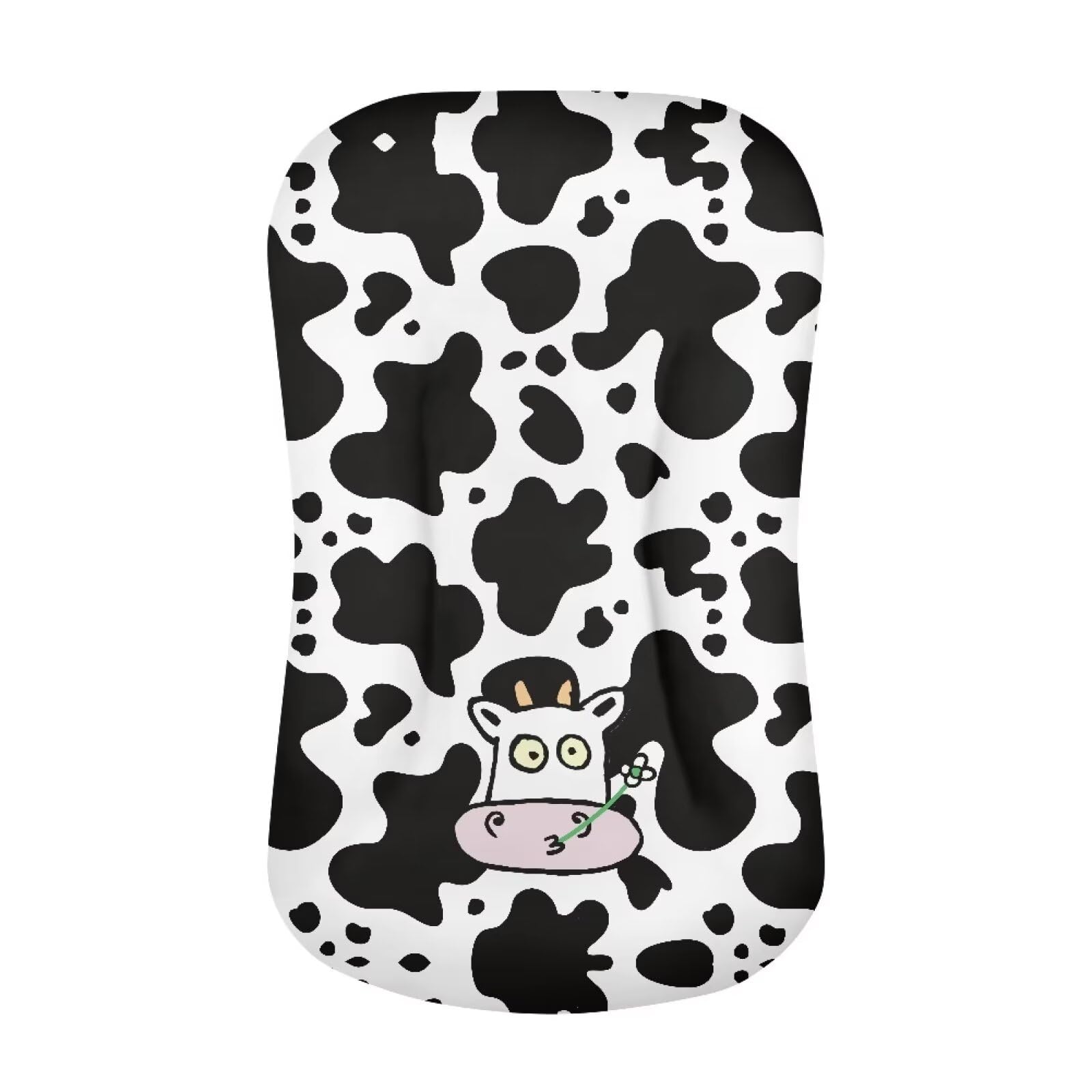 Kathyboom Cow Print Baby Lounger Cover for Newborn Baby Boys and Girls Waterproof Baby Nest Pillow Cover for Infant Boys and Girls