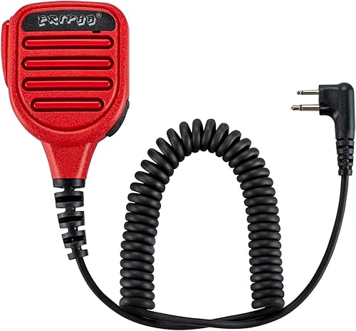 Miniatura 1 de Altavoz Micrófono Hombro Impermeable IP56 Compatible con Motorola SP200D CLS 1110 Radio bidireccional con conector de 0.138 in (rojo, para Motorola)