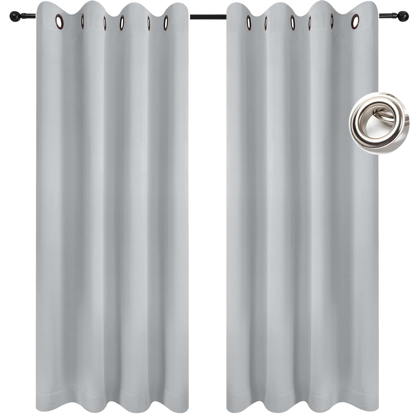 Rideaux isolants thermique lot de 2 blancs pour protéger la maison du froid