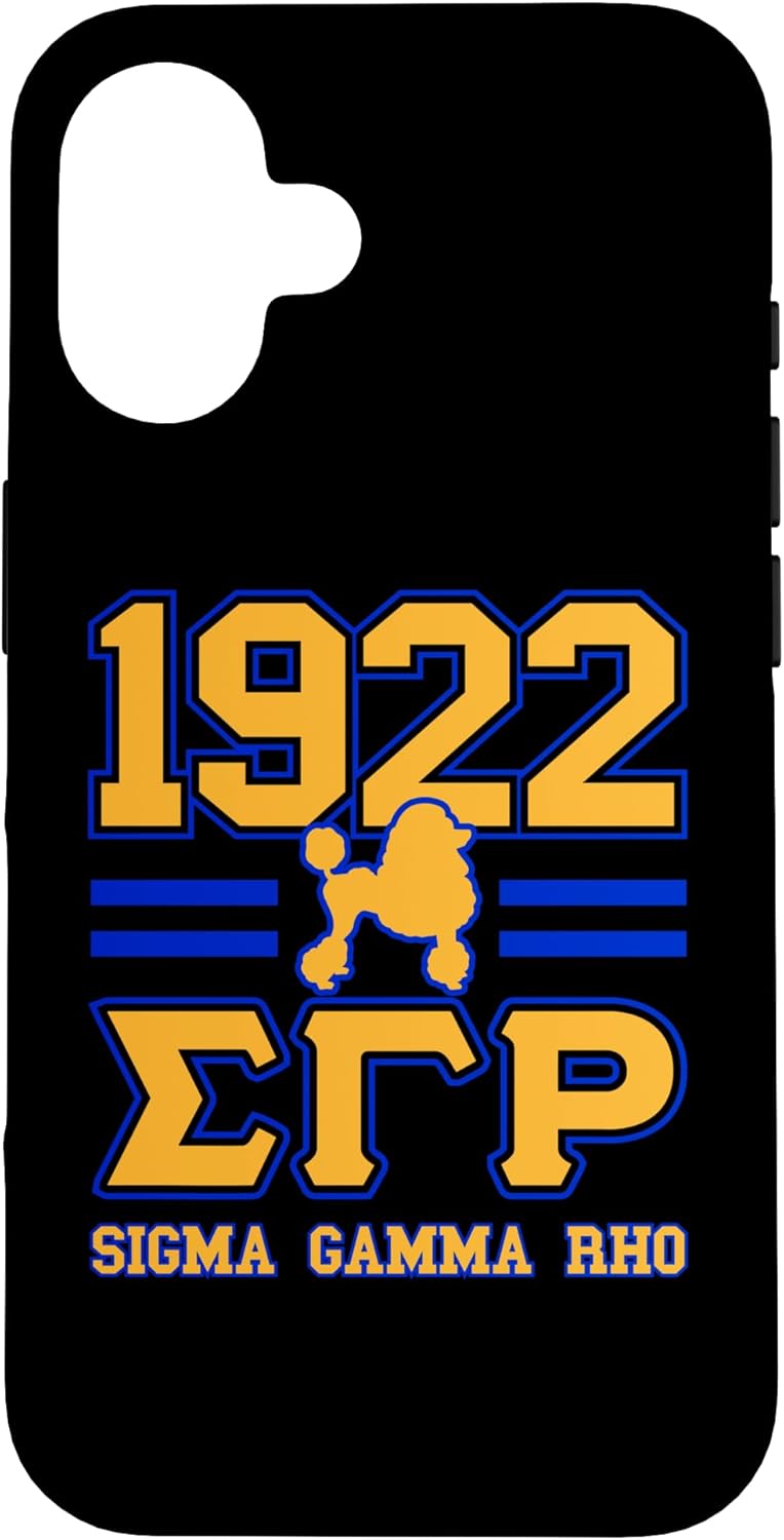 Sigma Gamma Rho Paraphernalia, Sigma Pretty Poodles Sorority Case for iPhone 16
