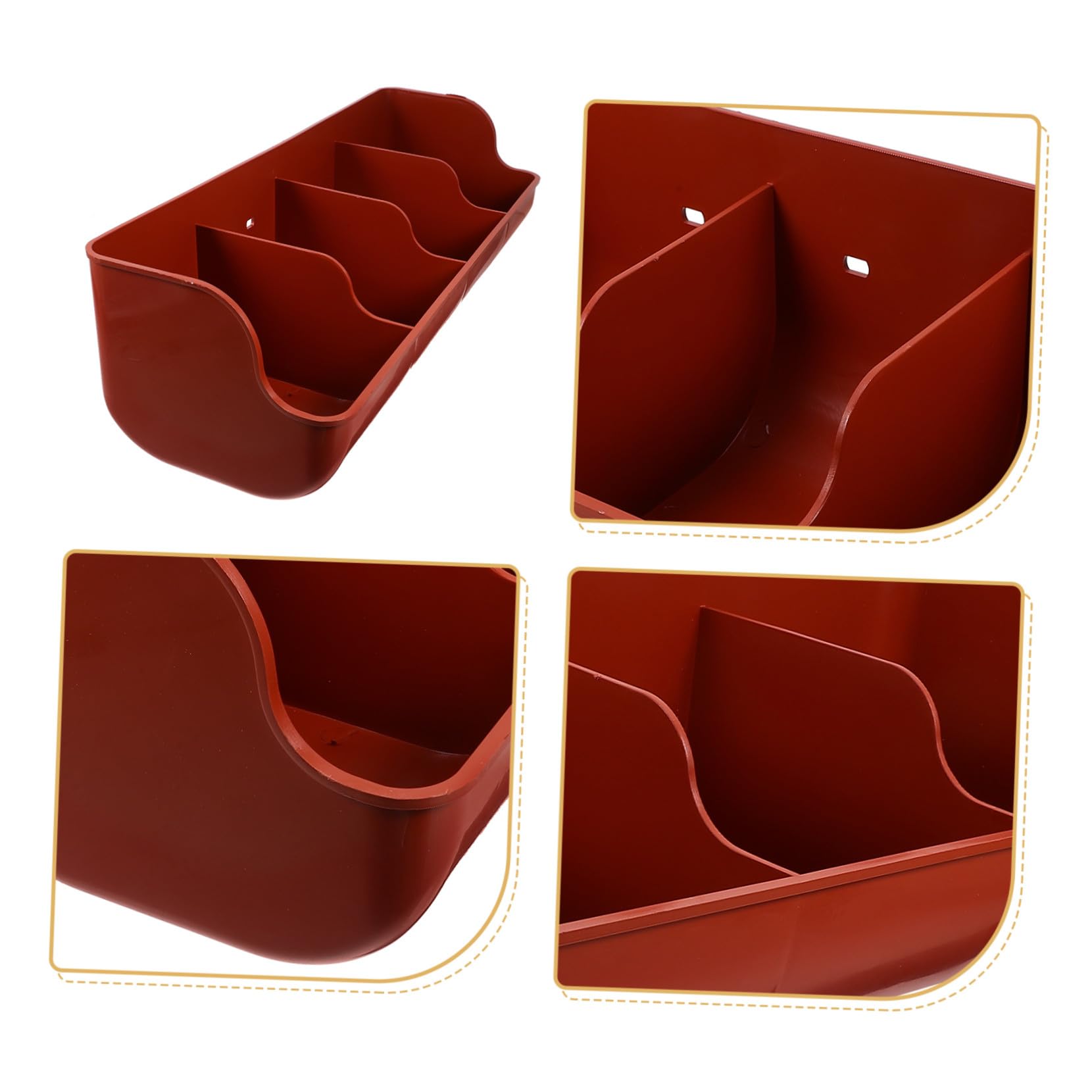 SHINEOFI Mangiatoia Resistente per in Plastico Maiali e Scomparti Multi-slot Facile da Pulire per Uso in Fattoria Allevamento Bestiame