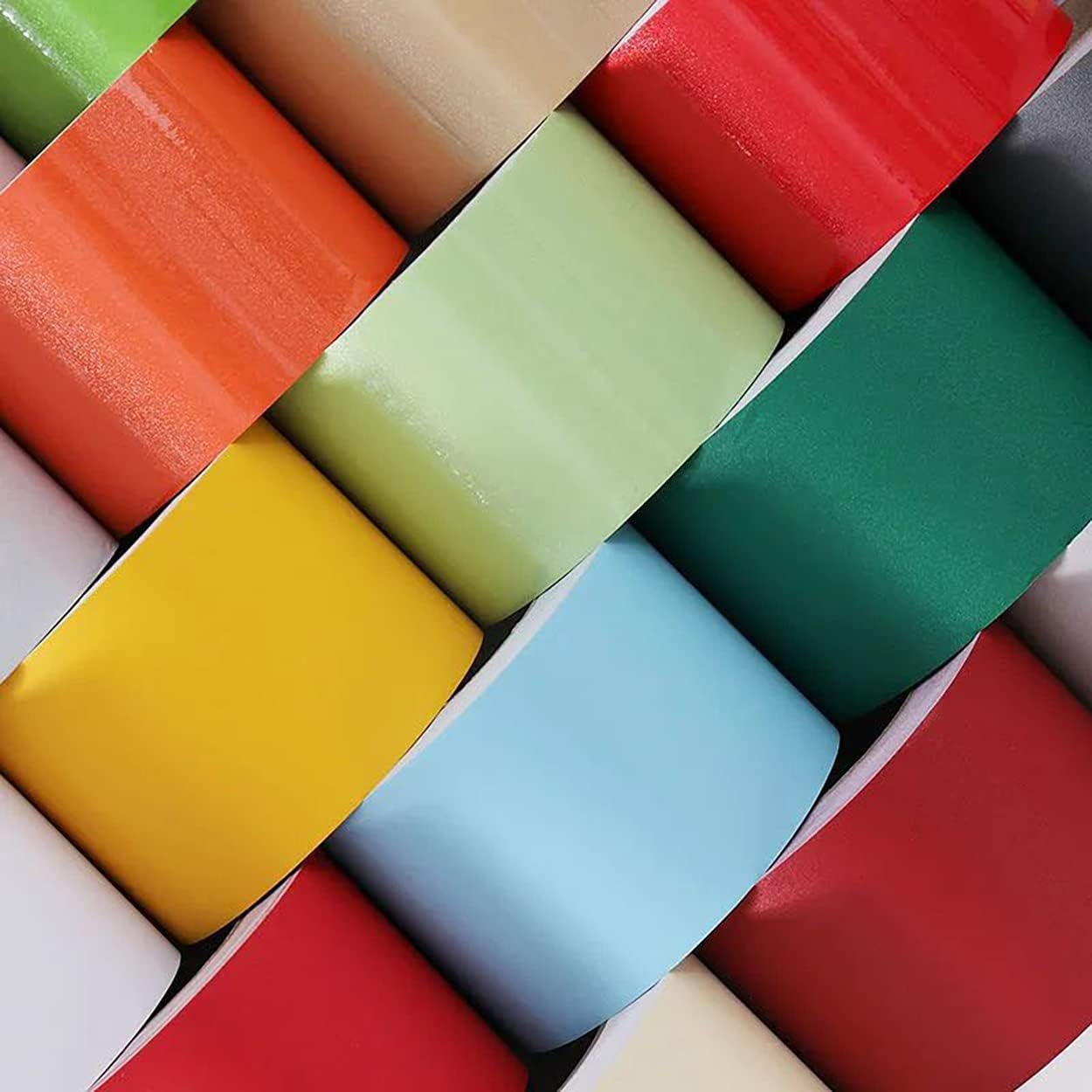 Wallpaper Border Peel Stick Wall Decorative Ceiling Sticker Kitchen Bathroom Wall Decorcinnabar red Matte 12cm X 500cm