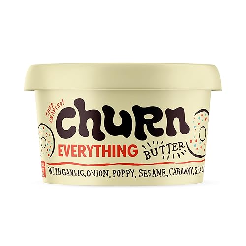 Miniatura 15 de Churn Mantequilla de ajo y chalota, mantequilla saborizada mezclada con mantequilla orgánica alimentada con hierba (5.5 onzas, paquete de 2) – Sin