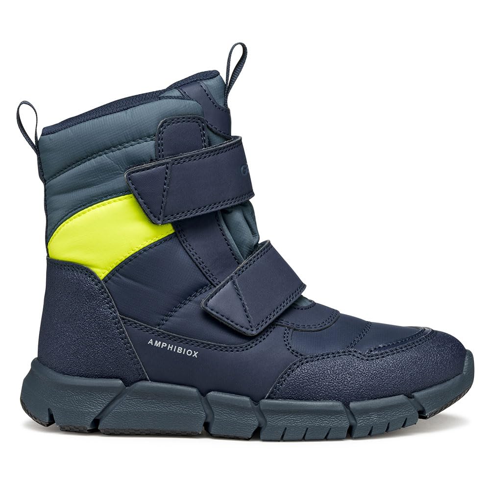Geox Boys Jflexyperboybabx Ankle Boot, Blue, 12.5 UK
