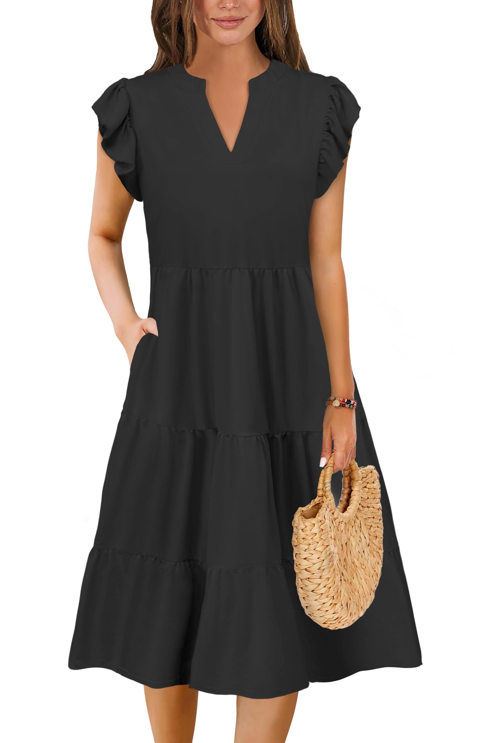 Summer Dresses for Women 2026 Elegant Classy Casual Plus Size Spring Midi Fashion Dress S-XXL