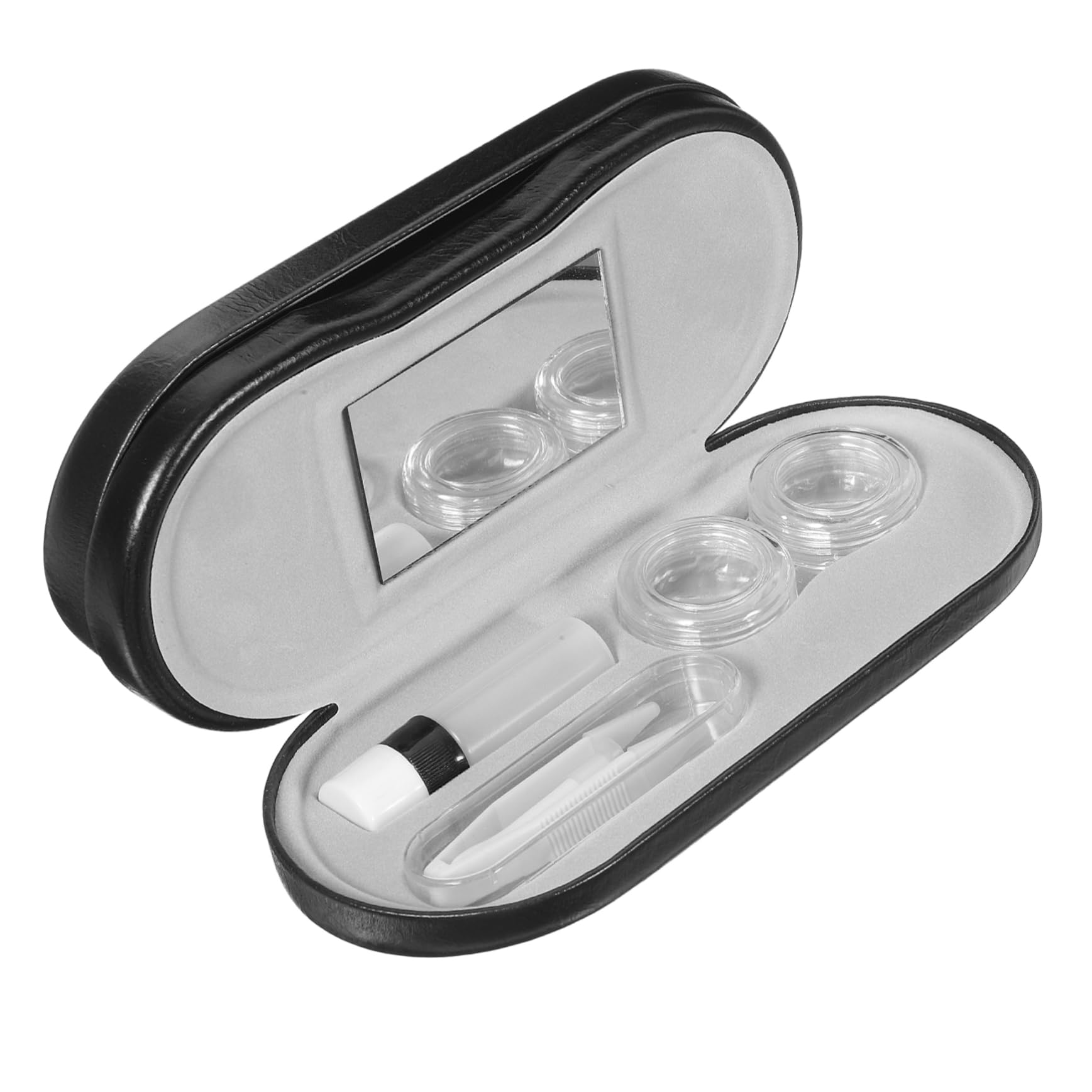 SHERCHPRY 4 Sätze Lagen Brillenbox für Reisen Tragbarer Brillenorganizer Stylische und Elegante Aufbewahrungslösung für Brillen Robustes PU Material für Brillenträger und Sonnenbrillen