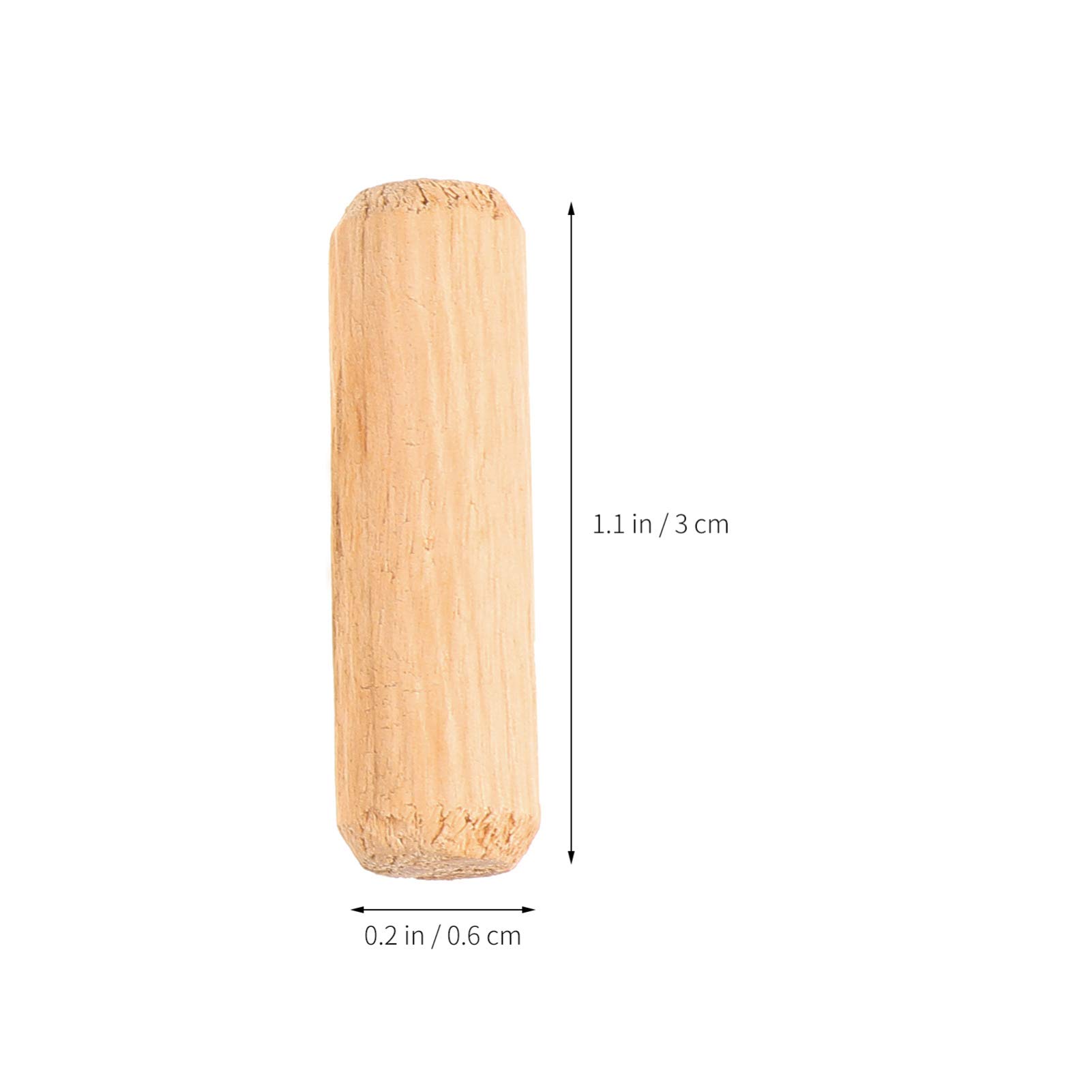 TEHAUX 500 Pcs Wood Dowel,Wood Dowels Assorted Sizes,Fluted Wooden Dowel for Furniture Crafts Woodworking (6-12MM)