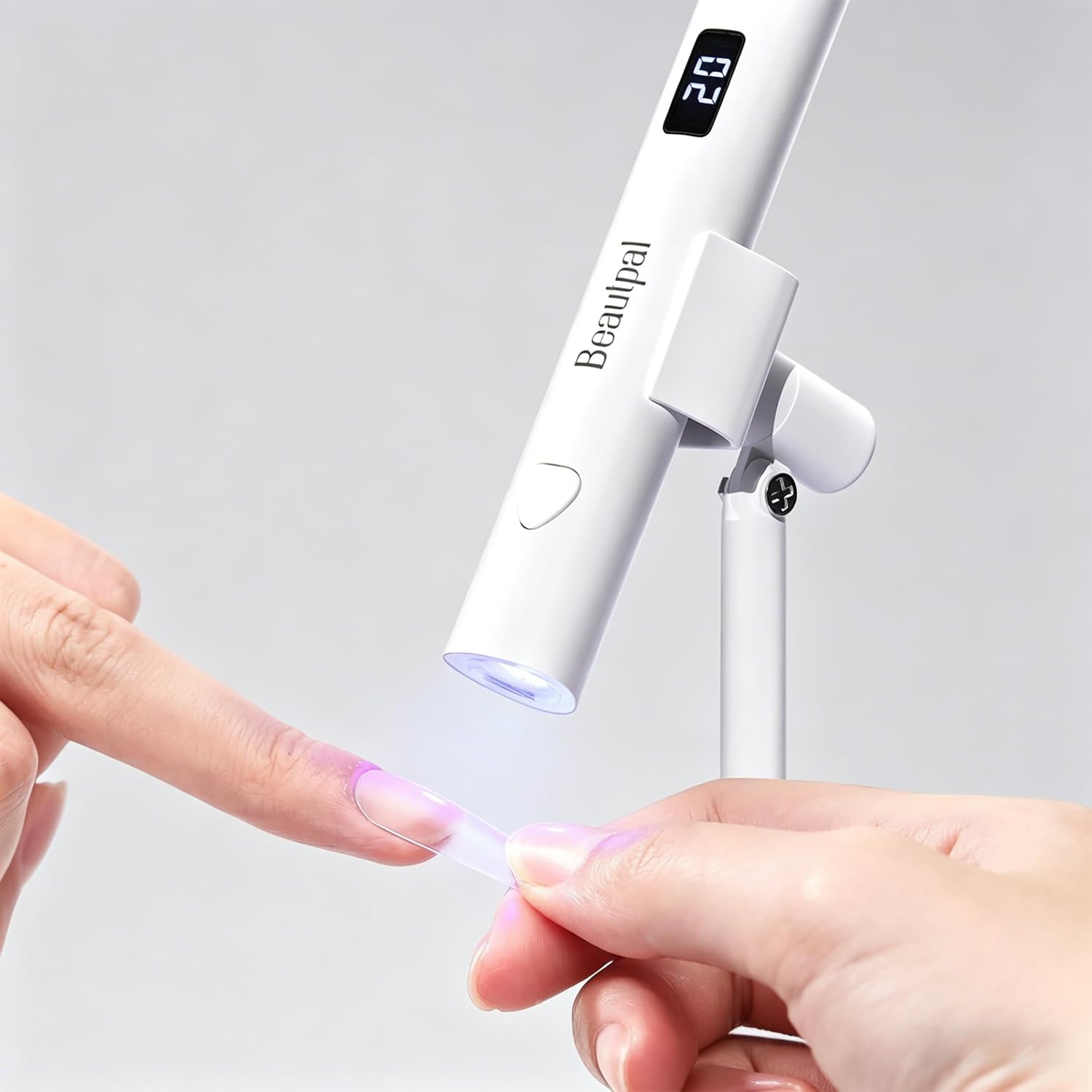 BEAUTPAL Handheld UV Light for Nails Mini Nail Dryer LED Light with Magnetic Stand, LCD Screen - Cordless Rechargeable USB Gel X Lamp Fast Curing for Home DIY Manicure-image-36