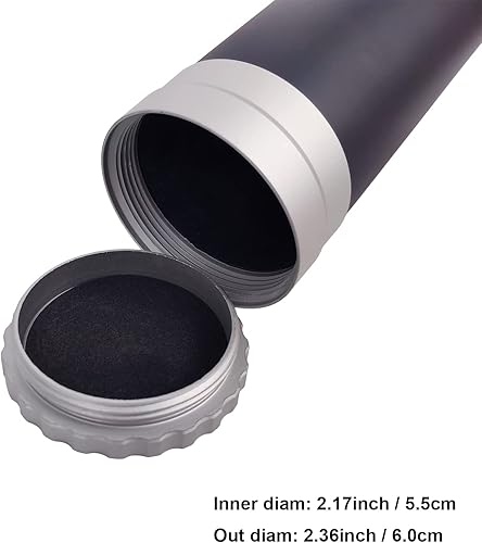 Miniatura 6 de Aventik - Caja para caña de pescar con mosca de carbono y vidrio supervidrio, tapa de aluminio CNC, se adapta a cualquier caña de mosca de 9 pies, 4