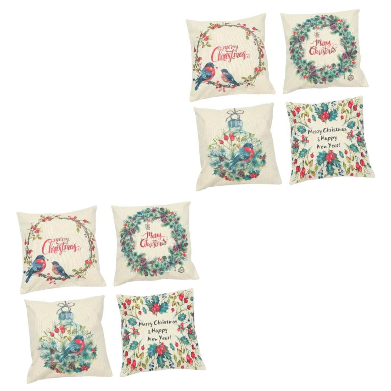 Taie d'oreiller de Noël en lin Cabilock avec LED pour coussin de fête