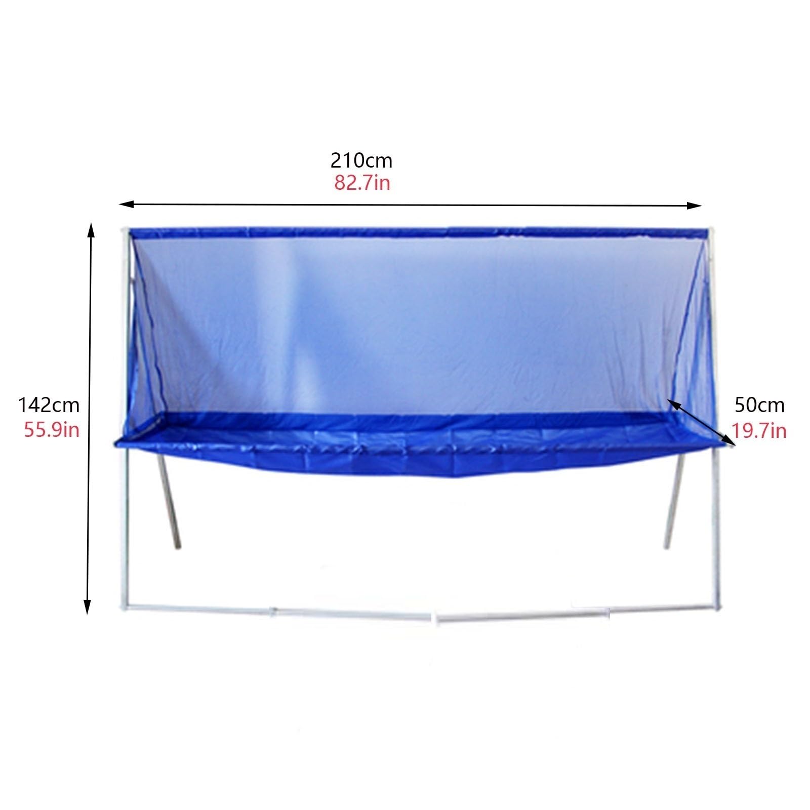 RENLXFI Foldable Table Tennis Ball Catch Net, Indoor Ping Pong Practice Net for Ball Shooters Multi-Ball Drills or Serve Training, Easy to Install