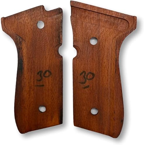 Miniatura 5 de Empuñaduras de madera para Beretta 92FS, 92, 92F, 92A1, 92FS INOX, 92G, 92D, 96, 96D, 96A1, M9, M9A1. Empuñaduras de pistola, accesorios para