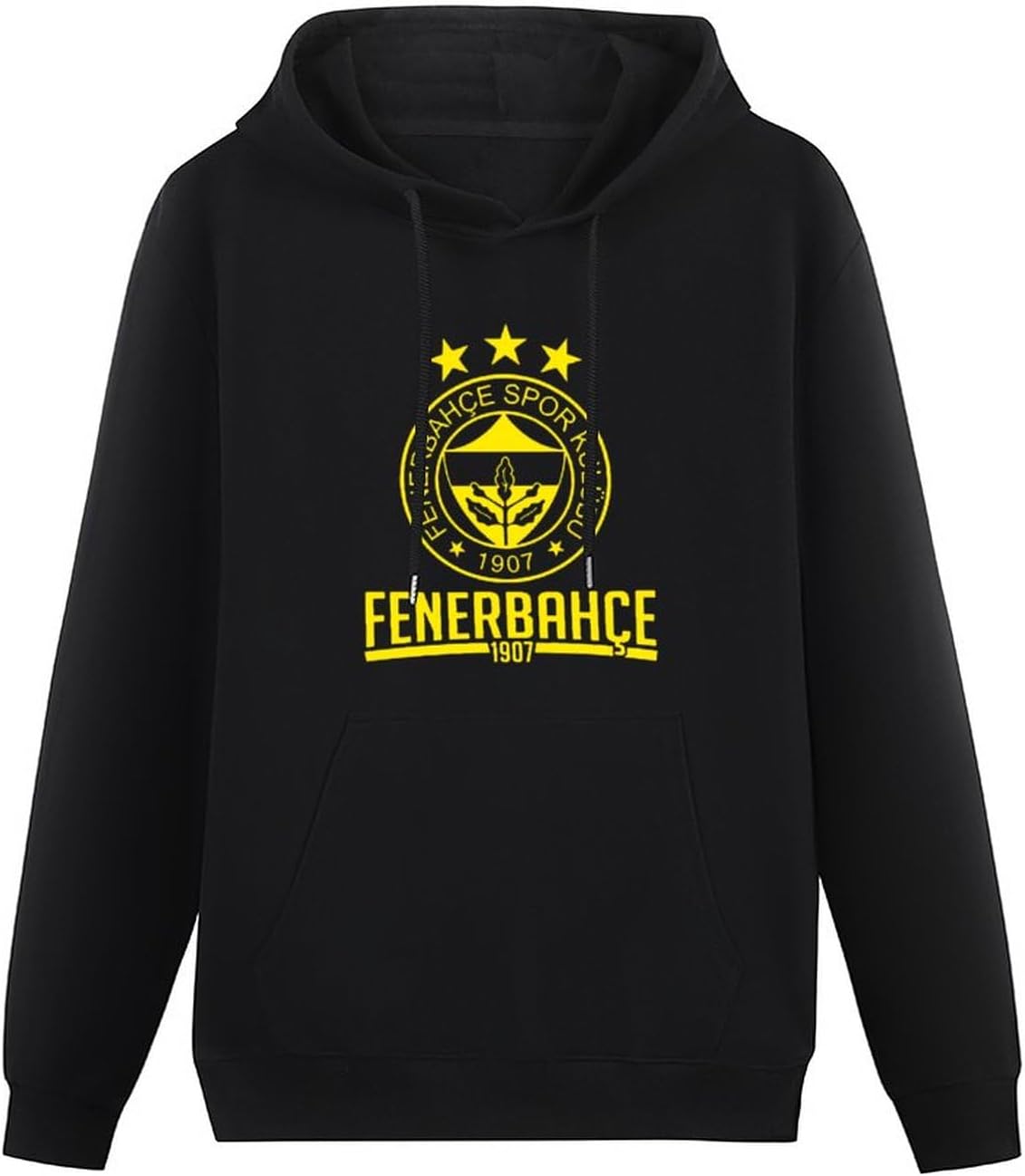 Fenerbahce SK Turkey Purplish Blue Canary Fan Camiseta Istanbul Jeremain Lens Robin Van Persie Moussa Sow Club Mens Hoodies Casual Cotton Unisex Black Sweatshirts