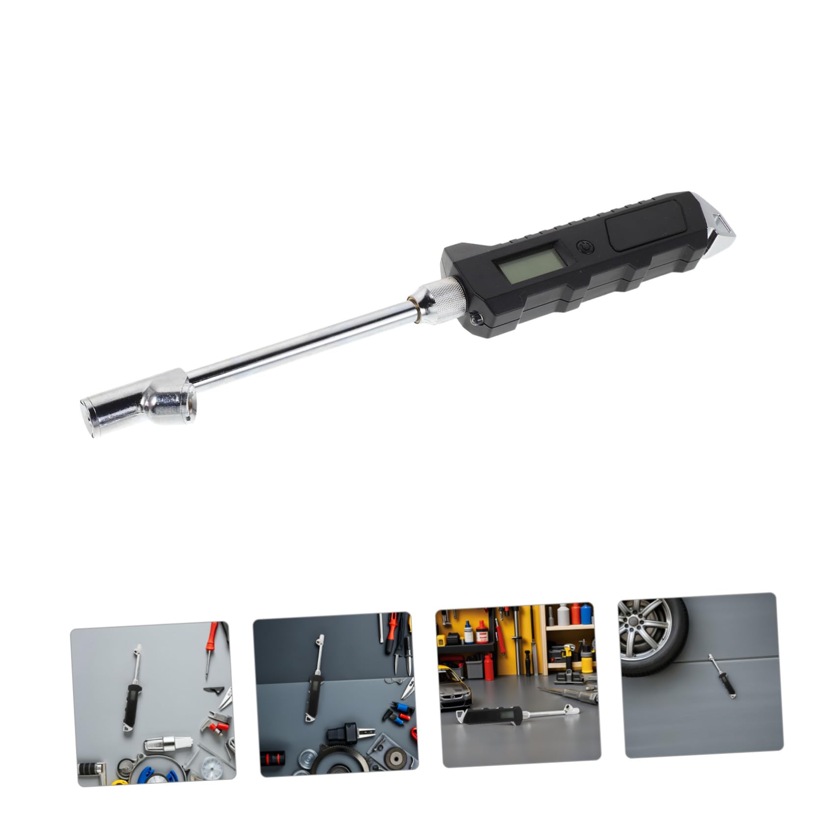 Hemobllo Manomètre de Pression Numérique Portable Double Tête avec Affichage LCD Rétroéclairé Jauge de Pression Précise pour Pneus de Voiture Camion et Design et Compact pour Voyage