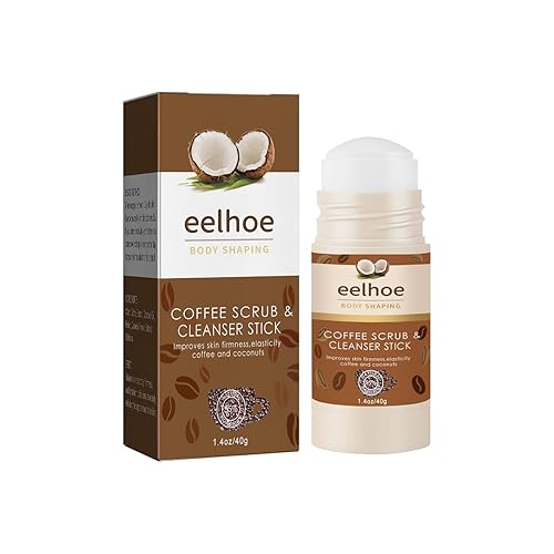 Café de coco 2 en 1 exfoliante y limpiador en barra, exfoliante facial y exfoliante facial para eliminar la suciedad y la mugre, exfoliante