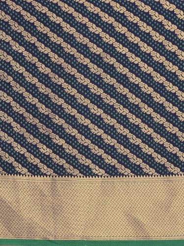 Image of Panzora Women's Banarasi Silk Woven Zari Work Saree With Unstitched Blouse Piece