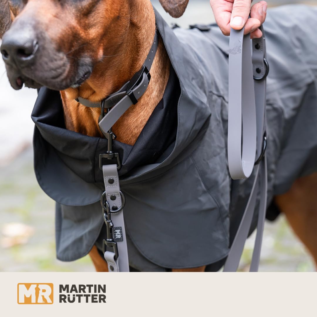Martin Rütter Hunde-Set - Halsband & Leine Neonorange, Größe M (35-44cm)