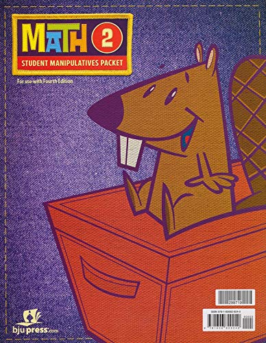 BJU Press Math 2 Student Manipulative Packet 4ED