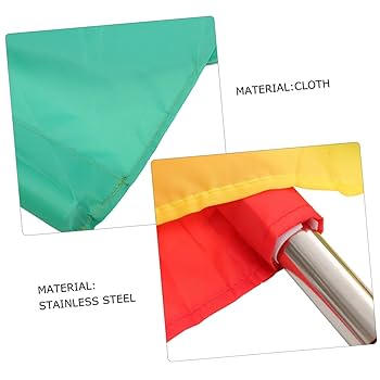 送料込み　国連旗（レプリカ） Amazon.co.jp: SUPVOX 8個信号旗 手振り旗 レフェリー用マーク