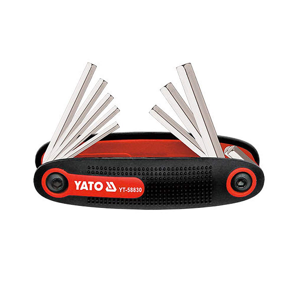Yato YT-58830 Folding Hex Key 8Pcs Set|Professional Hex Key Set