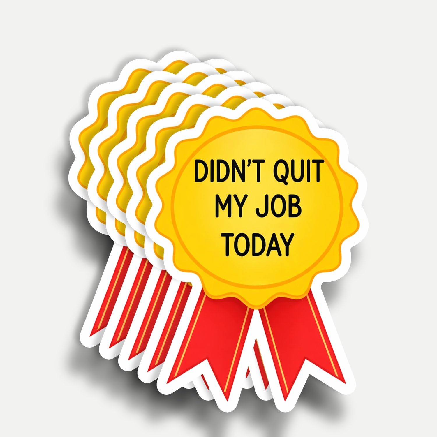 Photo 1 of (5pcs) Didn't Quit My Job Today Sticker 3 Inch, Do It Lady Car Decal, Funny Sarcastic Quotes Inspirational Phrase Worker Waterproof Vinyl Decal for Laptop, Water Bottles, Car, Phone, Book