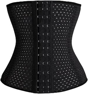 Tainehs Women's Sweatband Plastic Waist Sports Belt Waist Protection Belt Elastic Body Shaping Belt S Black