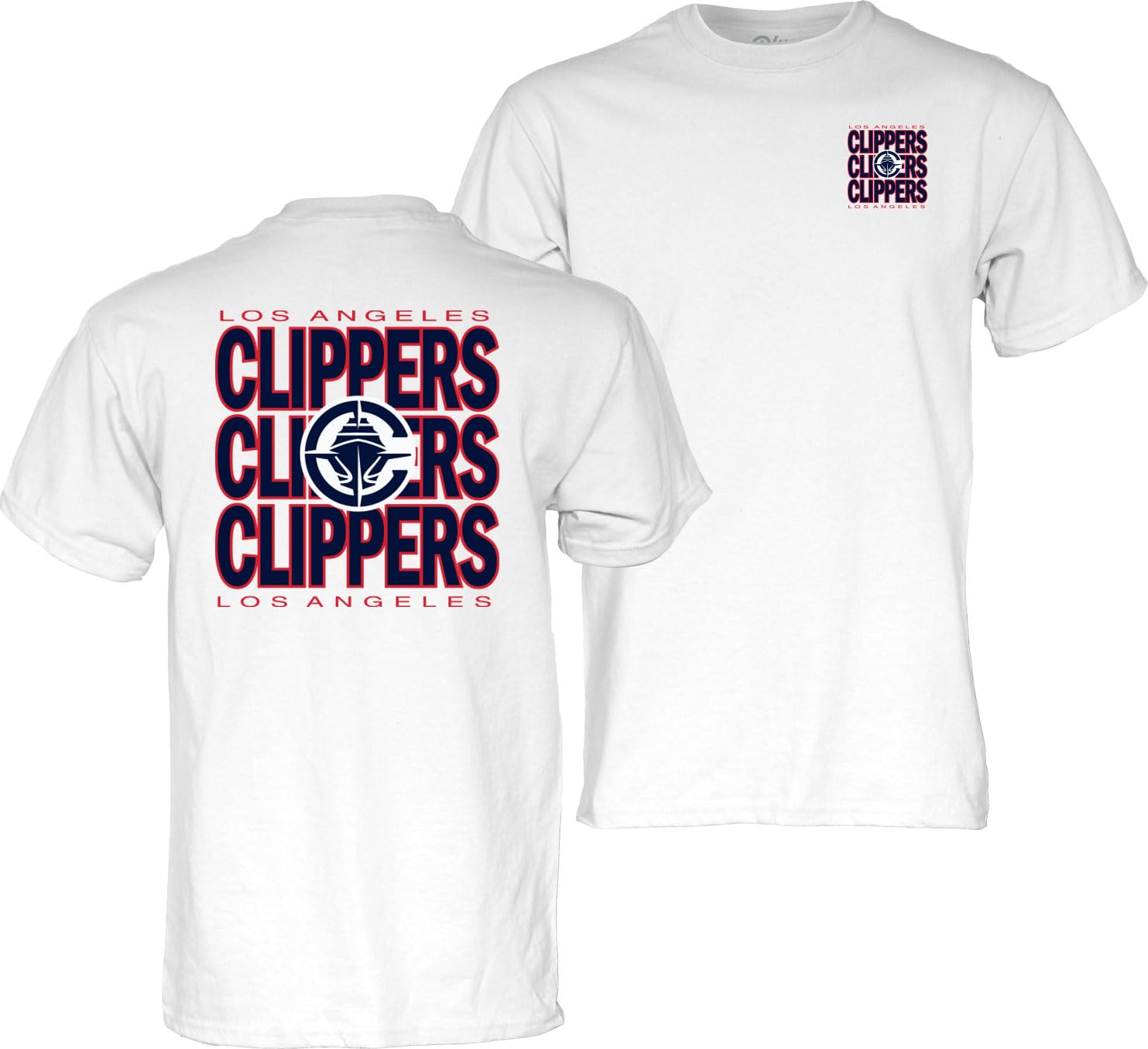 Blue 84 NBA Officially Licensed T-Shirt Front/Back Press White