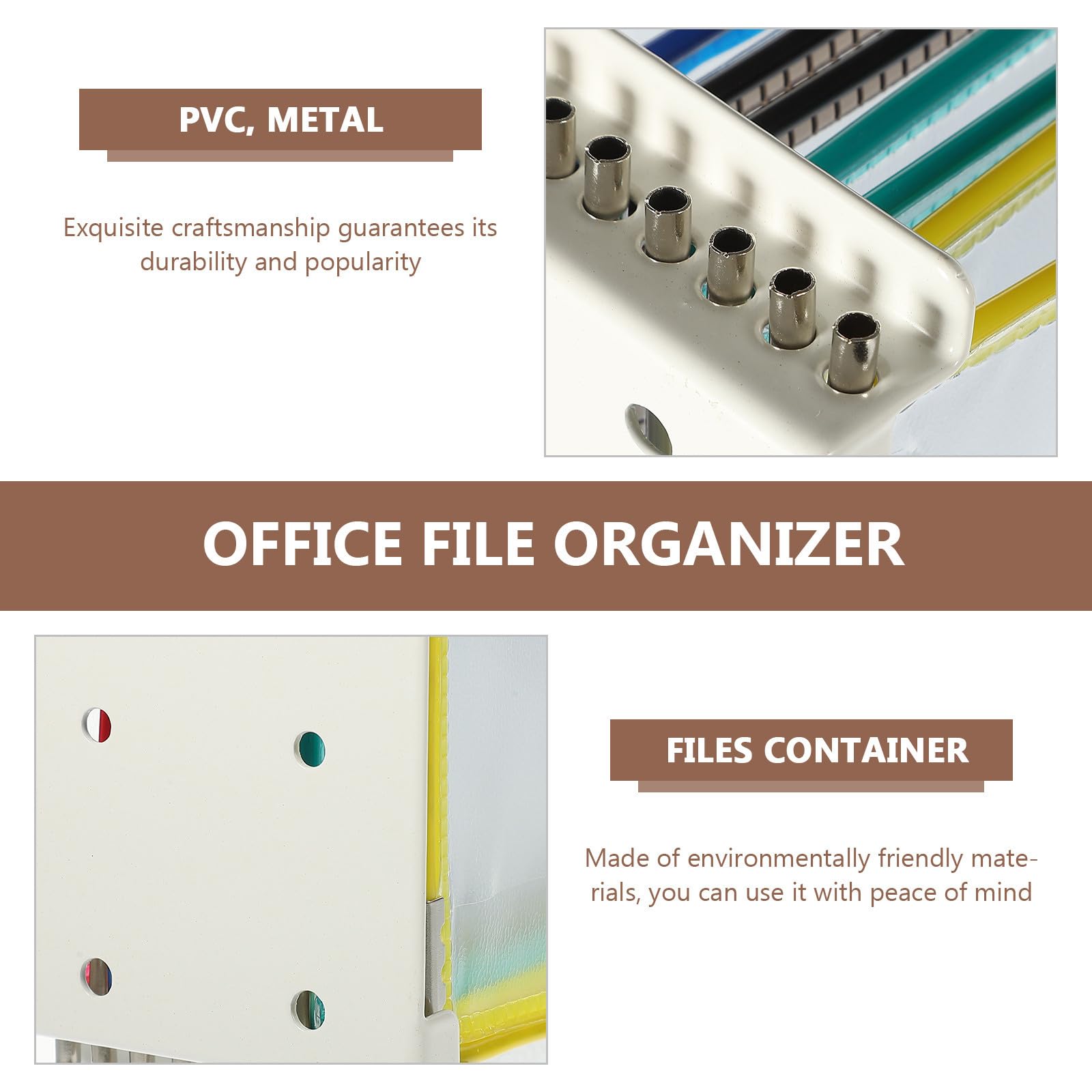ULTECHNOVO Porta Libri da Parete in Pvc e Metallo Struttura Semplice per Organizzare Documenti e Cartelle, per Scuole e Sale Riunioni, Organizer da Muro Funzionale
