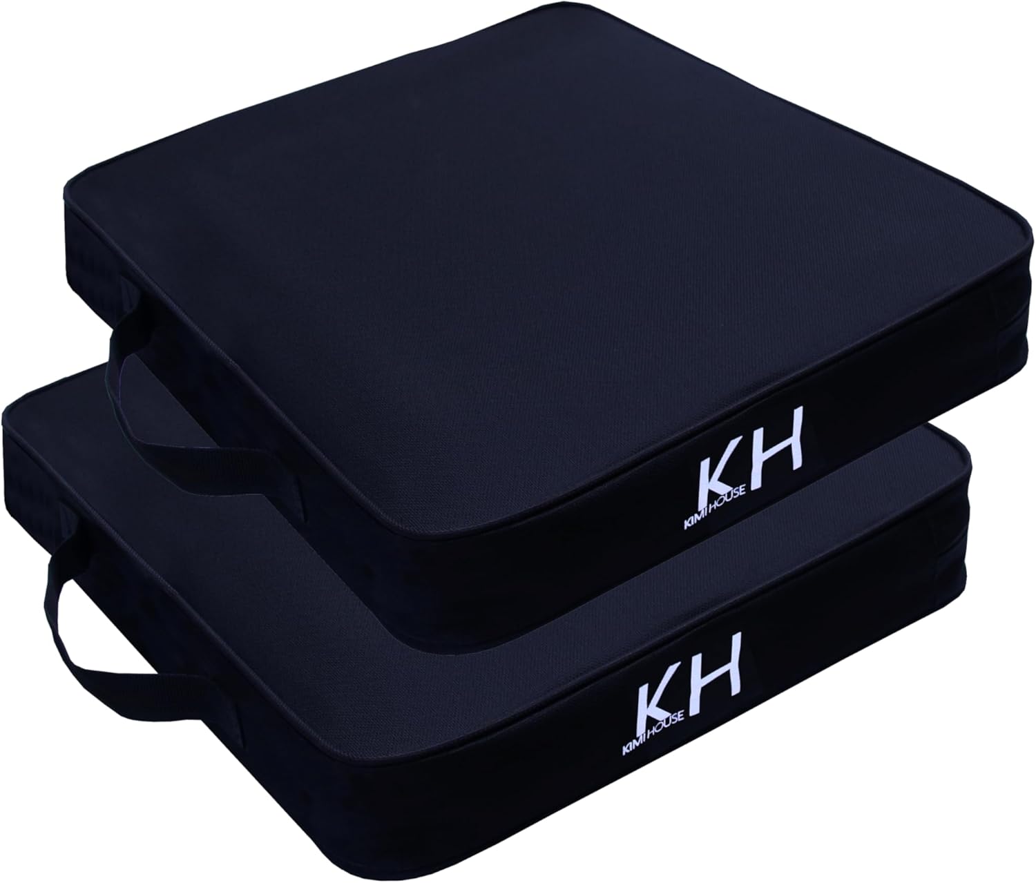 Black Stadium Seat Cushion 2 Pack, Boat Canoe Kayak Seat Cushion, Bleacher Seat Cushion, Portable and Extra Thick Cushion for Any Outdoor Events