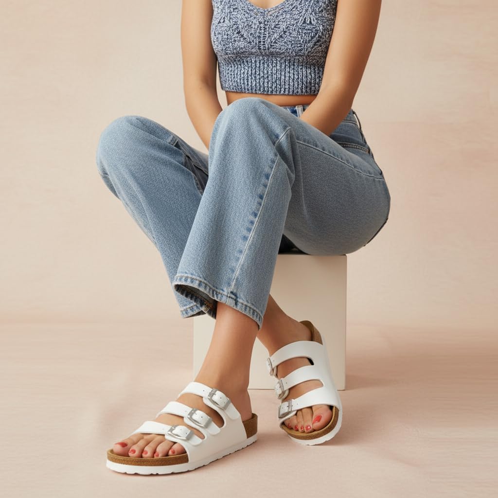 CUSHIONAIRE Women's Lela Cork footbed Sandal with +Comfort - Image 7