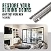 Wynn Hardware Stainless Steel Screw-on Track Cover for Sliding Patio Glass Doors - Replacement Hardware for Fixing Sliding Glass Door Track (8 Feet)