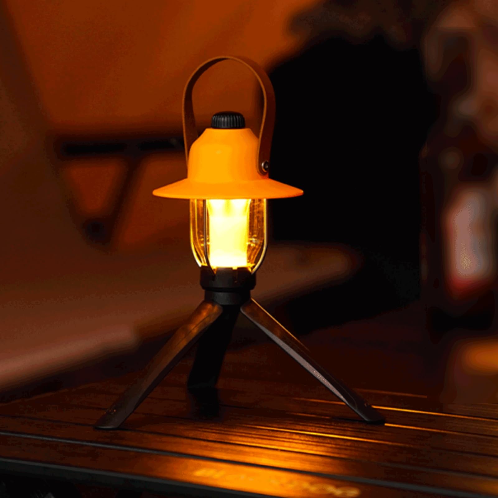 Aufladung Camping-LichtSolarzellenbetriebene Campe Wiederaufladbare Campinglaterne vom Typ C mit Stativ, mehrfarbig, mehrere Größen