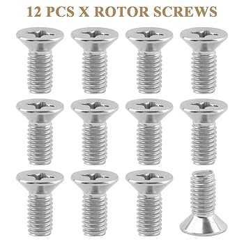Amazon | Jaeskeclip ブレーキディスクローターねじ 12個パック