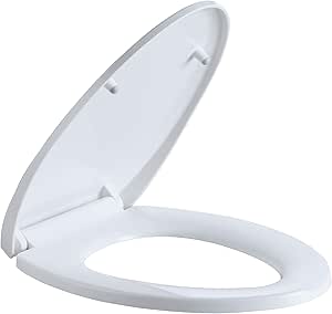 Abattant WC En Forme De D Avec Fermeture Lente, Charnière