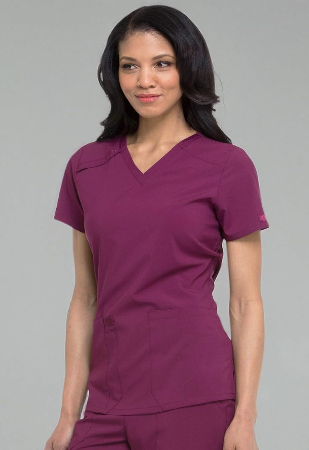 Dickies Women's Scrub Top V-Neck Top with 2 Pockets, Moisture Wicking and 360° Stretch Fabric - DK615 - Image 9