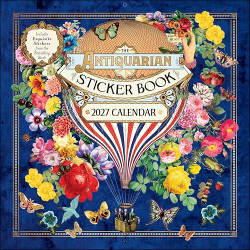 The Antiquarian Sticker Book 2027 Wall Calendar: With Stickers